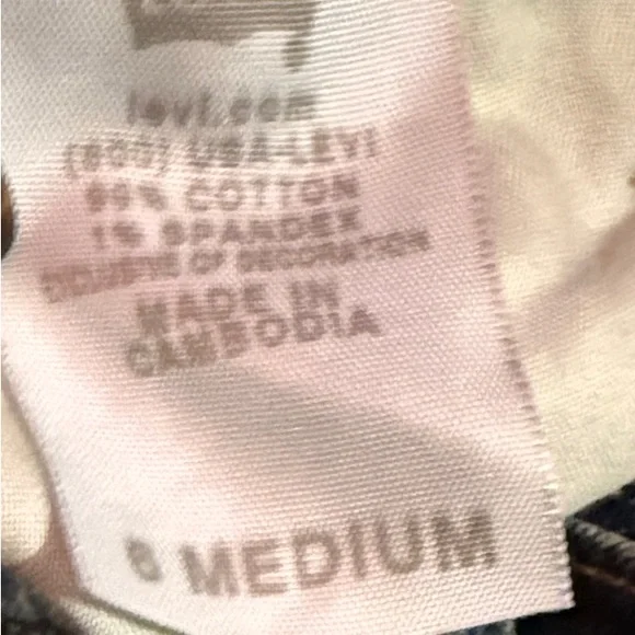 Levi's Men's Relaxed Dark Blue Cuffed Jeans - Picture 4 of 4